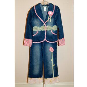 LN Little Mass Denim Set, sz 6X. Made in USA